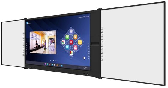 iBoard Factory Android 14 8+128G لوحة مسطحة تفاعلية مع تباين عال 1200: 1 وسرعة المؤشر 100 نقطة / S 20 نقطة لمس مدعومة مع مشاركة الشاشة لوحة بيضاء تفاعلية