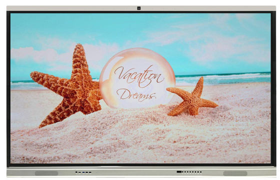 65 بوصة لوحة مسطحة تفاعلية 75 86 98 بوصة شاشات متعددة اللمس 4K