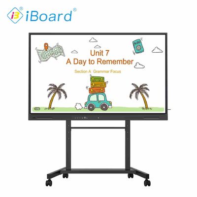 منتج تصميم جديد 4k 65 بوصة الشاشة اللمسية متعددة اللغات البرمجيات LCD Smart Board أندرويد لوحة تفاعلية للقناة الشريك