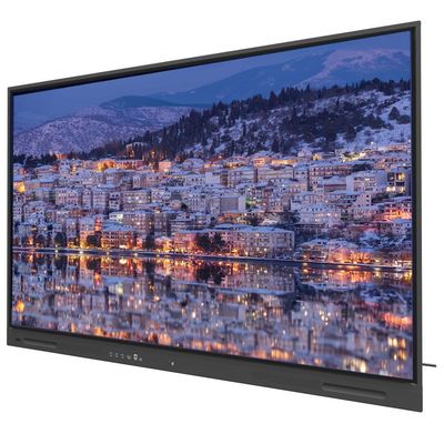 لوحة بيضاء تفاعلية LED رخيصة من المصنع مقاس 65 بوصة بنظام Android 14، ذاكرة وصول عشوائي (RAM) 4+32 جيجابايت، واي فاي، بلوتوث، يو اس بي، برنامج لمس للتعليم والاجتماعات المكتبية