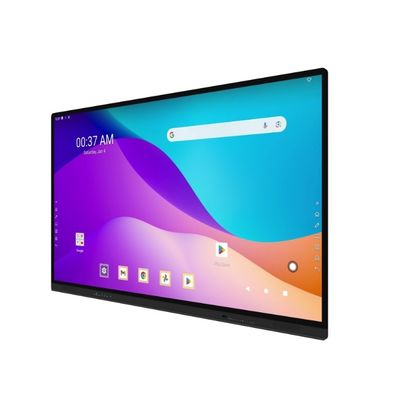 منتج تصميم جديد 4k 65 75 85 96 110 بوصة الشاشة اللمسية متعددة اللغات البرمجيات LCD Smart Board أندرويد لوحة تفاعلية للقناة الشريك