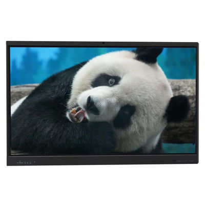 65 بوصة شاشة لمسة Smart Board لوحة عرض تفاعلية مع كاميرا متكاملة وميكروفون للتعليم عن بعد مركز تدريب التعلم الإلكتروني اجتماعات الفيديو والتعاون الرقمي