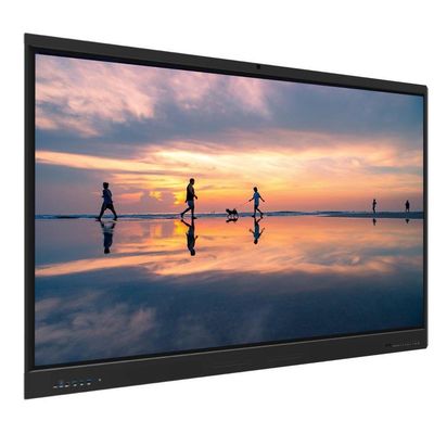 لوحة مسطحة تفاعلية 98 بوصة أندرويد OPS PC i7 USB TYPE-C HDMI Wifi RS232 لوحة بيضاء أدوات التدريس البرمجية لعقد اجتماعات المكتب التدريسي عبر الإنترنت