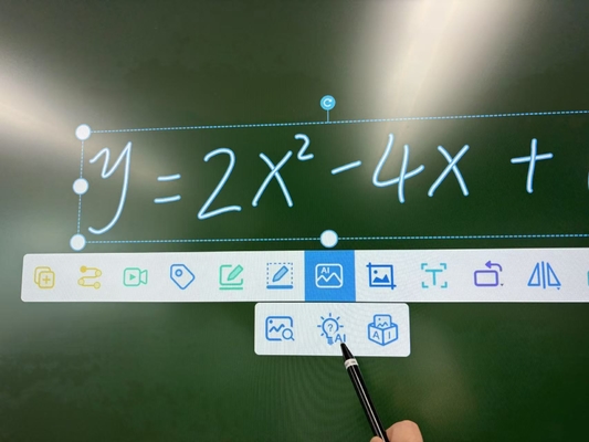 البيع بالجملة في المصنع سبورة بيضاء تفاعلية بالأشعة تحت الحمراء مع وصلة HDMI USB تصميم مخصص شاشة مسطحة تفاعلية ذكية تعمل باللمس سبورة بيضاء مع وظيفة الذكاء الاصطناعي للاجتماعات التعليمية والمؤتمرات