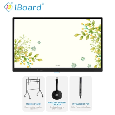 High Quality Factory Price Digital Whiteboard Smart Board 4k 55 65 75 85 98 Inch Interactive Android/ops Touch Screen Interactive board for school teaching Bussiness meeting