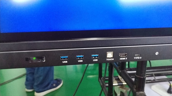 مصنع أيبورد بيع الجملة شاشة لمس تفاعلية 2mm دقة 15W * 2 أو 20W * 2 مكبرات الصوت وإسقاط الشاشة اللاسلكية اللوحة البيضاء التفاعلية