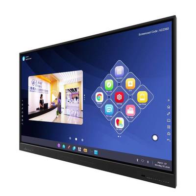 أيبورد YL5W-75 كتيب لأندرويد 13.0 8G 128G 500cd/m2 مع مكبر الصوت كاميرا واي فاي وميكروفون لمؤتمرات المكتب