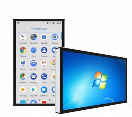 كشك بشاشة تعمل باللمس مقاس 55 بوصة يعمل بنظام Android Standee IR PCAP Win PC للسوبر ماركت والمكاتب التجارية
