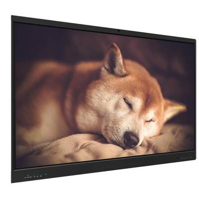 شاشة مسطحة تفاعلية مقاس 65 بوصة بنظام Android 14 وذاكرة وصول عشوائي (RAM) 8+128 جيجابايت للاجتماعات المدرسية والمكتبية