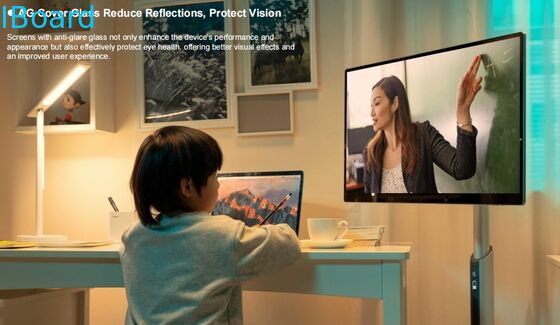 لوحة بيضاء تفاعلية لاسلكية 32 بوصة مع كاميرا مدمجة وتلفزيون شاشة ذكية محمولة