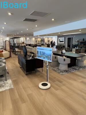 لوحة بيضاء تفاعلية لاسلكية 32 بوصة مع كاميرا مدمجة وتلفزيون شاشة ذكية محمولة