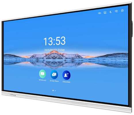 سبورة بيضاء تفاعلية بحجم 86 بوصة مع شاشة 4K UHD و 20/40 نقطة لمس للتعلم التعاوني