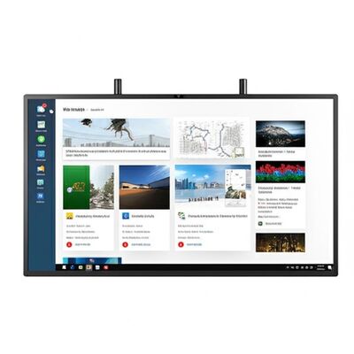لوحة LED تفاعلية مع Android 14 Ultra Fine Infrared Touch وميكروفون الكاميرا الاختياري للمدارس والاجتماعات