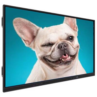 لوحة مسطحة تفاعلية مع مفاتيح تشغيل سريعة على الجانبين، ودعم مستشعر الإضاءة، ودرجة حرارة تشغيل من 0 درجة مئوية إلى 50 درجة مئوية لاجتماعات العمل