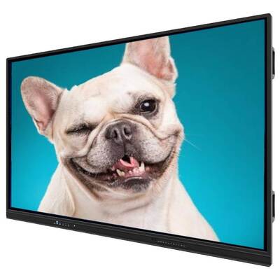 لوحة مسطحة تفاعلية مع مفاتيح تشغيل سريعة على الجانبين، ودعم مستشعر الإضاءة، ودرجة حرارة تشغيل من 0 درجة مئوية إلى 50 درجة مئوية لاجتماعات العمل