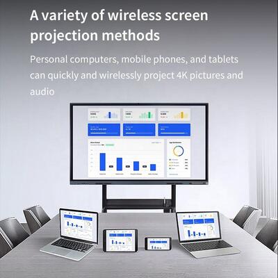 شاشات تفاعلية ذكية للفصول الدراسية مقاس 65 75 85 100 بوصة بدقة 4K وشاشات رقمية تفاعلية للمدارس