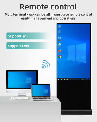 كيوسك الإشارات الرقمية على الأرض مع WIFI Android و FHD LCD Smart Advertising Display