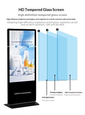 Digital Signage Players with Touch for Indoor Use Standing Smart Board Kiosk LED Advertising Machine Display