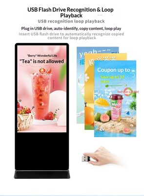 الإشارات الرقمية بزاوية مشاهدة > 178 درجة ودرجة حرارة التخزين من -20 درجة مئوية إلى 60 درجة مئوية مع CMS على أساس السحابة أو على الموقع