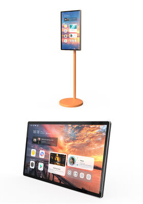 طاولة لمسة سوداء ذات شاشة لمسة ذات قدرة عرض حلول متعددة الاستخدامات للتعاون والتفاعل الرقمي