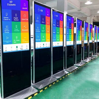 شاشة عرض إعلانية ذكية داخلية بشاشة لمس LCD عمودية قائمة بذاتها مقاس 43 بوصة من iBoard، مشغل لافتات رقمية إعلانية