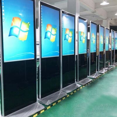 شاشة عرض رقمية تفاعلية قائمة بذاتها بسعة 43 55 65 75 بوصة تعمل باللمس بالسعة للاستخدام الداخلي بدقة 4K للإعلانات التجارية