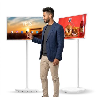 شاشة لمسة محمولة 32 بوصة Incell تدور USB Wifi التلفزيون الذكي عبر الإنترنت التلفزيون للعمل الدراسة الألعاب
