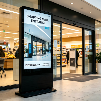 43/49/55/65/75 inch Floor standing Commercial Display Touch Screen Kiosk Advertising Digital Signage