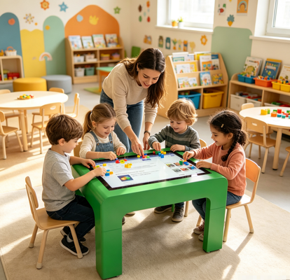 مائدة اللمس التفاعلية المائدة الملموسة الذكية للأطفال 43 بوصة