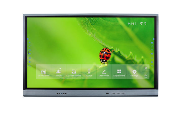 75 "شاشة تعمل باللمس التفاعلية السبورة البيضاء 4K LCD لوحة ذكية تعمل باللمس