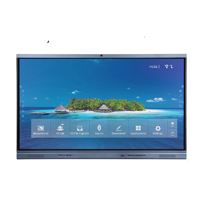 350cd / M2 لوحة عرض رقمية ذات لوحة مسطحة تفاعلية 86 بوصة 20 لوحة عرض نقاط اللمس