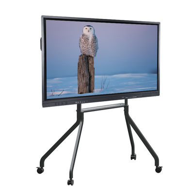 4K LED لوحة ذكية تفاعلية 65 بوصة نظام أندرويد 8 ، إطار من الألومنيوم ، دعم OPS