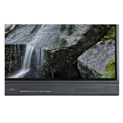 شاشة بيضاء تفاعلية LED مقاس 65 بوصة، لوحة مسطحة ذكية بنظام Android، 20/40 نقطة لمس، بالأشعة تحت الحمراء، لون أسود