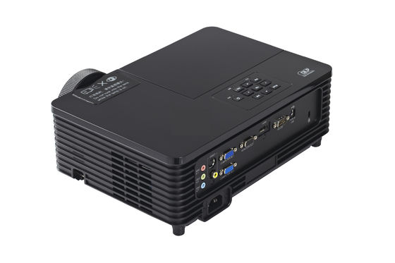 جهاز عرض مصباح ليزر محمول قصير المدى بسعر رخيص 3200lm 30 '' - 300 '' الحجم باللون الأسود
