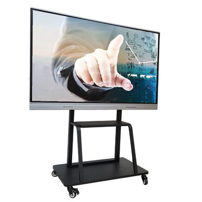 16 9 LCD لوحة ذكية ، 75 بوصة لوحة مسطحة تفاعلية