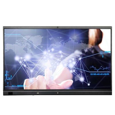 شاشة مسطحة تفاعلية مقاس 55 بوصة ، شاشة ذكية iBoard مزودة بكاميرا مدمجة بدقة 12 ميجابكسل