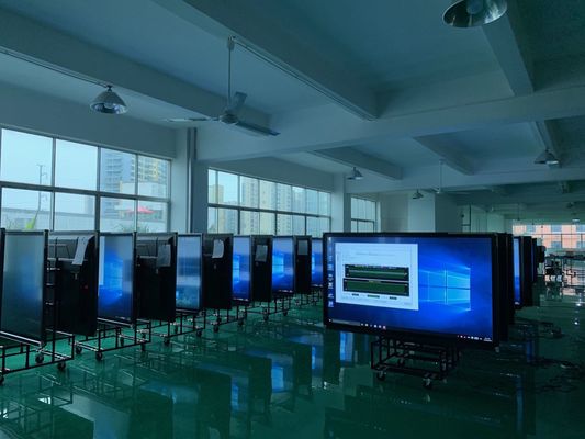 لوحة مسطحة تفاعلية بالأشعة تحت الحمراء ، لوحة رقمية ذكية 5 مللي ثانية للتدريس في المدارس