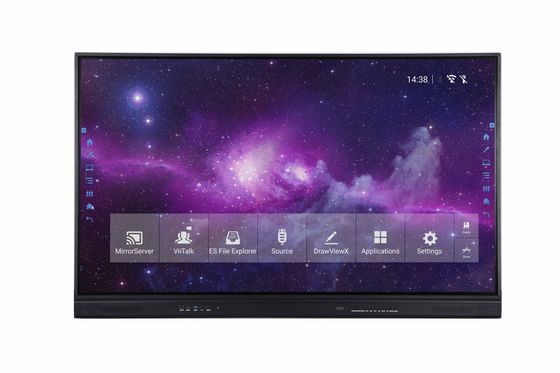 IR LED السبورة التفاعلية فائقة النحافة إطار الألومنيوم لوحة اللمس التفاعلية الأشعة تحت الحمراء 4K