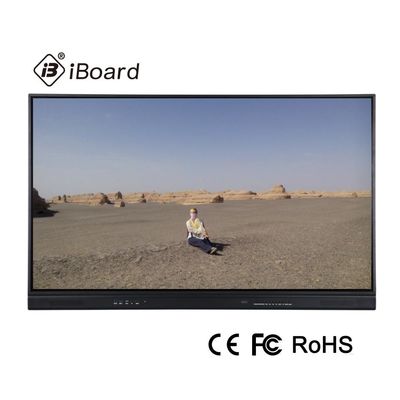 550W لوحة مسطحة تفاعلية 98 بوصة 4K شاشة زجاج AG مقسى