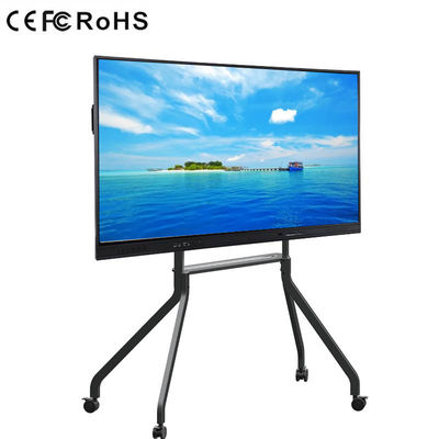 معدات تعليمية 65 بوصة 350cd / M2 Android LED لوحة بيضاء تفاعلية ذكية مسطحة