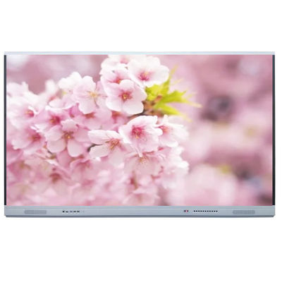 4K LED لوحة ذكية تفاعلية 65 بوصة نظام أندرويد 8 ، إطار من الألومنيوم ، دعم OPS