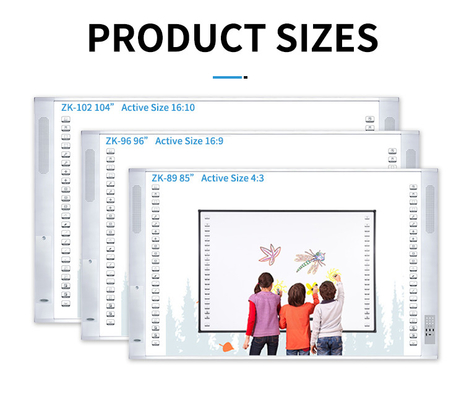 الكل في واحد السبورة البيضاء التفاعلية بالأشعة تحت الحمراء RoHS CE Smart TV Whiteboard للاجتماع
