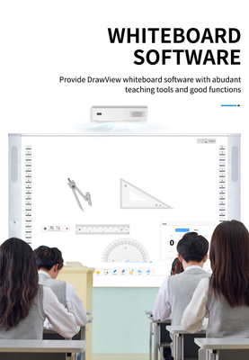 الكل في واحد السبورة البيضاء التفاعلية بالأشعة تحت الحمراء RoHS CE Smart TV Whiteboard للاجتماع