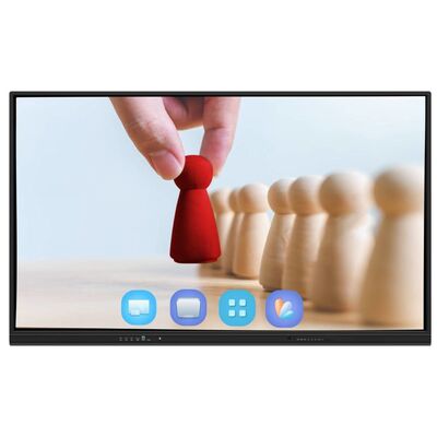 أندرويد 13 IR التفاعلي لوحة بيضاء لمس الأصابع 65 75 86 بوصة 4K لوحة ذكية شاشة مع الواي فاي RJ45 مشاركة لاسلكية من لوحة / هاتف / كمبيوتر محمول للاجتماعات المكتبية للمدرسة