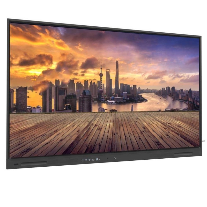 لوحة مسطحة تفاعلية 55/65/75/86/98 بوصة 4K UHD لوحة مسطحة ذكية للتفاعل لوحة بيضاء لغرفة المؤتمرات المدرسة