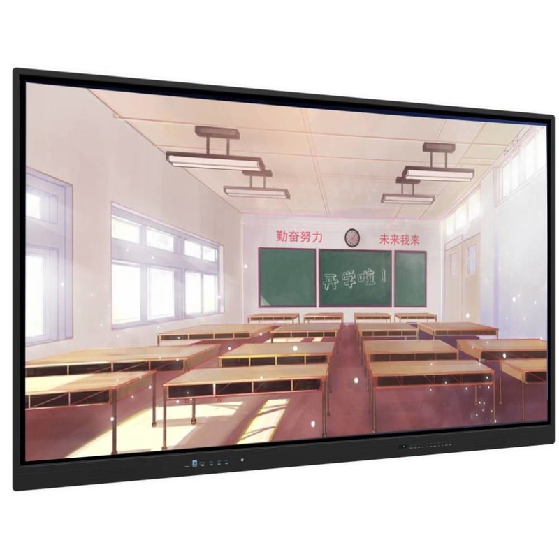 لوحة مسطحة تفاعلية 55 65 75 86 بوصة شاشة ذكية شاشة شاشة LCD شاشة أندرويد OPS لوحة بيضاء للاجتماعات المؤتمر