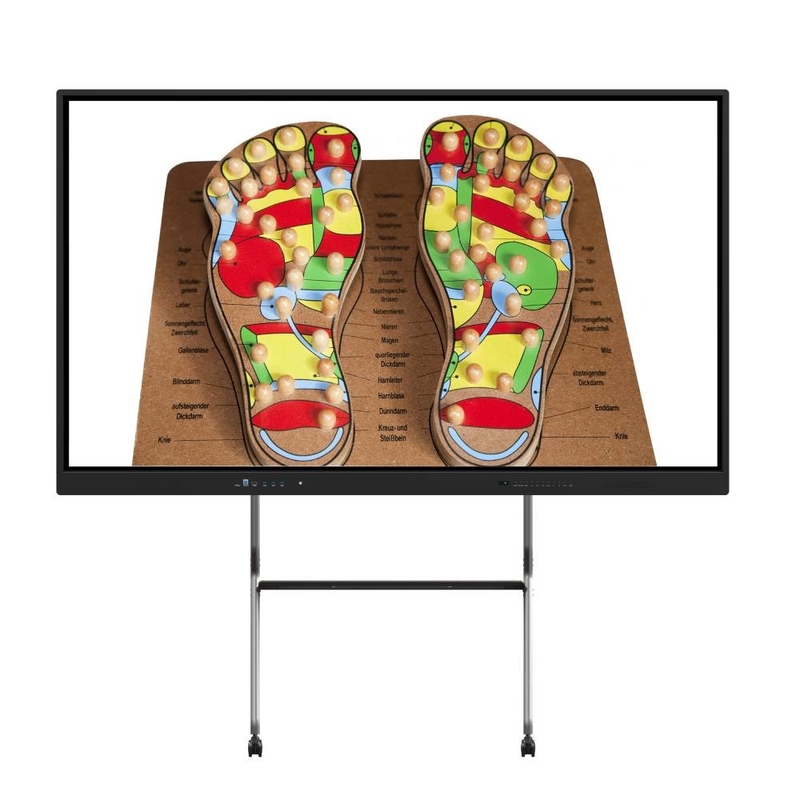 لوحة LED تفاعلية 65/75/86/105/110 بوصة إصبع إلكترونية متعددة الشاشة اللمسية Smart LCD Display غرفة اجتماعات