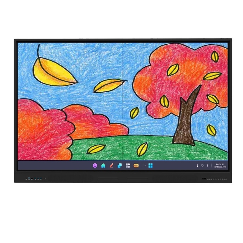 لوحة LCD ذكية 75 بوصة لحلول اللمس التفاعلية في مؤتمر المكتب المدرسي