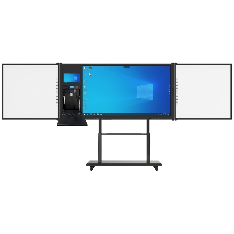 All in One Interactive Whiteboard with A Grade AG Panel Recordable Side Boards Ultra HD Resolution