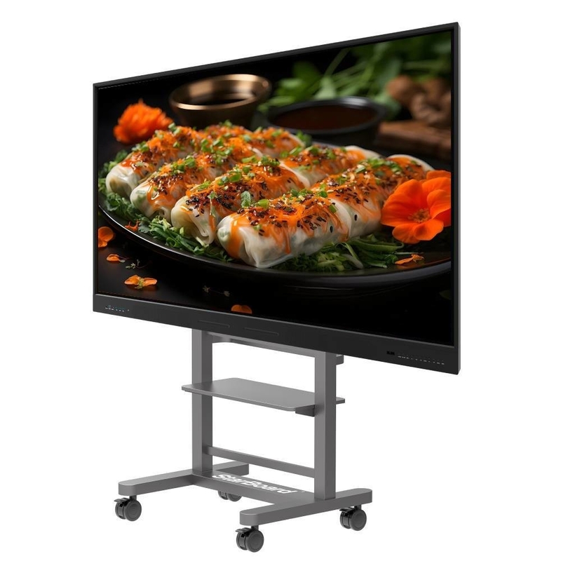 Iboard EDLA Google Certified 65 بوصة 75 بوصة Smart 20 Touch Monitor TV مع USB VGA TYPE-C للاجتماعات المدرسية المنزلية